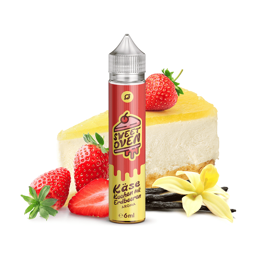 Flavorverse Aroma Longfill - Käsekuchen mit Erdbeeren - 6ml in 75ml Flasche