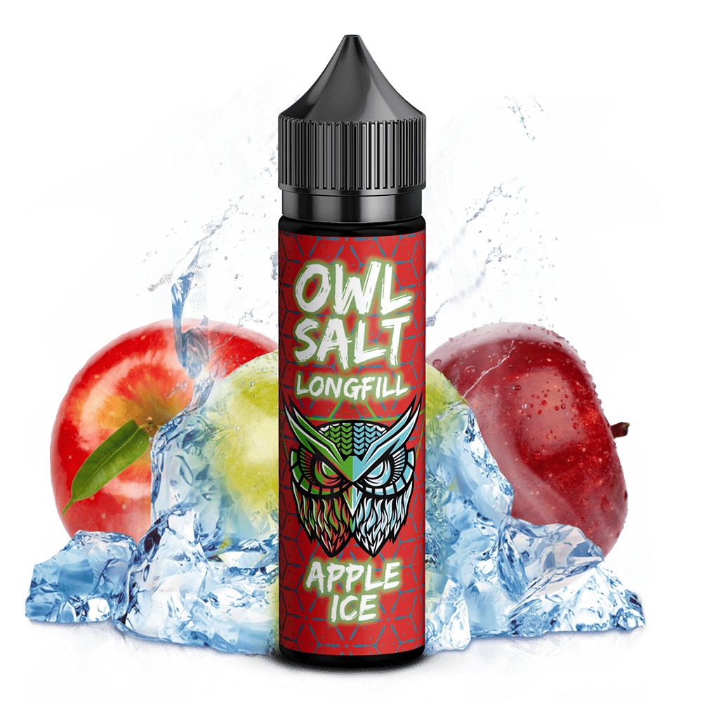 OWL Salt Aroma Longfill - Apple Ice - 10ml in 60ml Flasche
