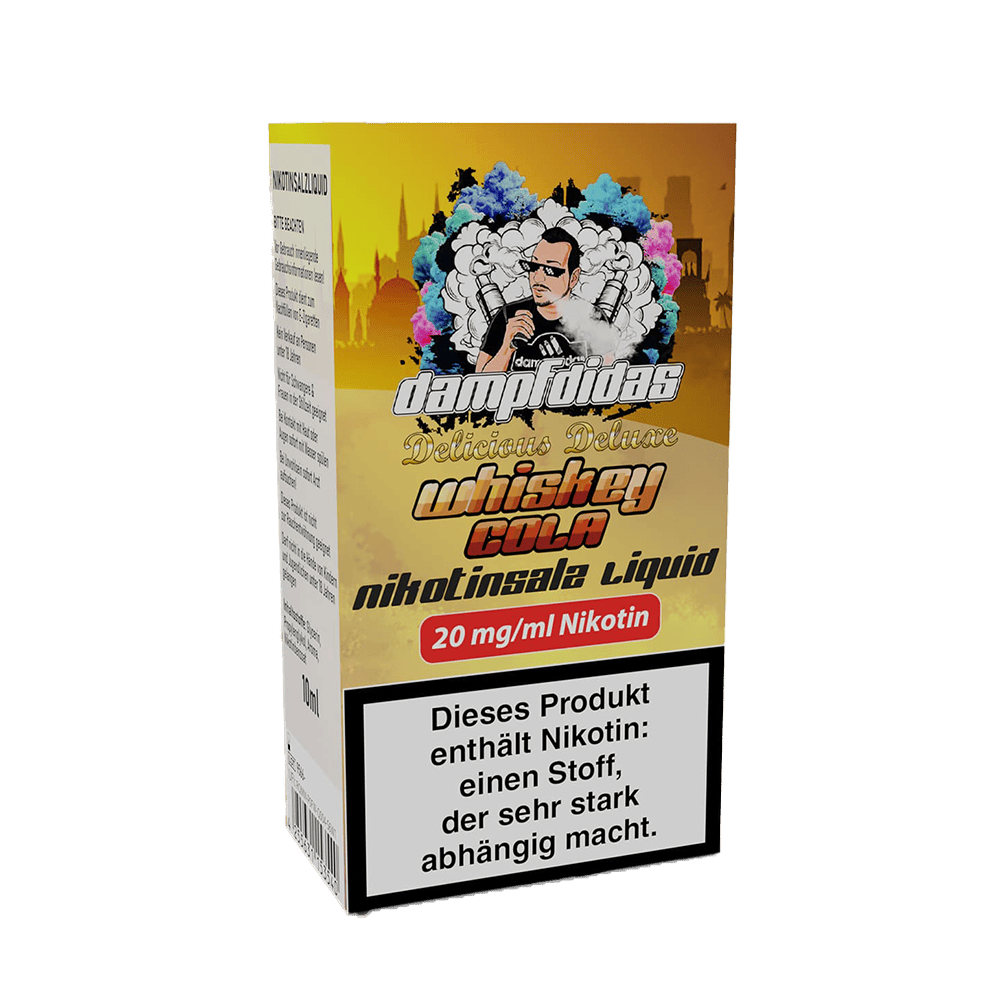 Dampfdidas Nikotinsalz - Whiskey Cola - 10ml Liquid 20mg