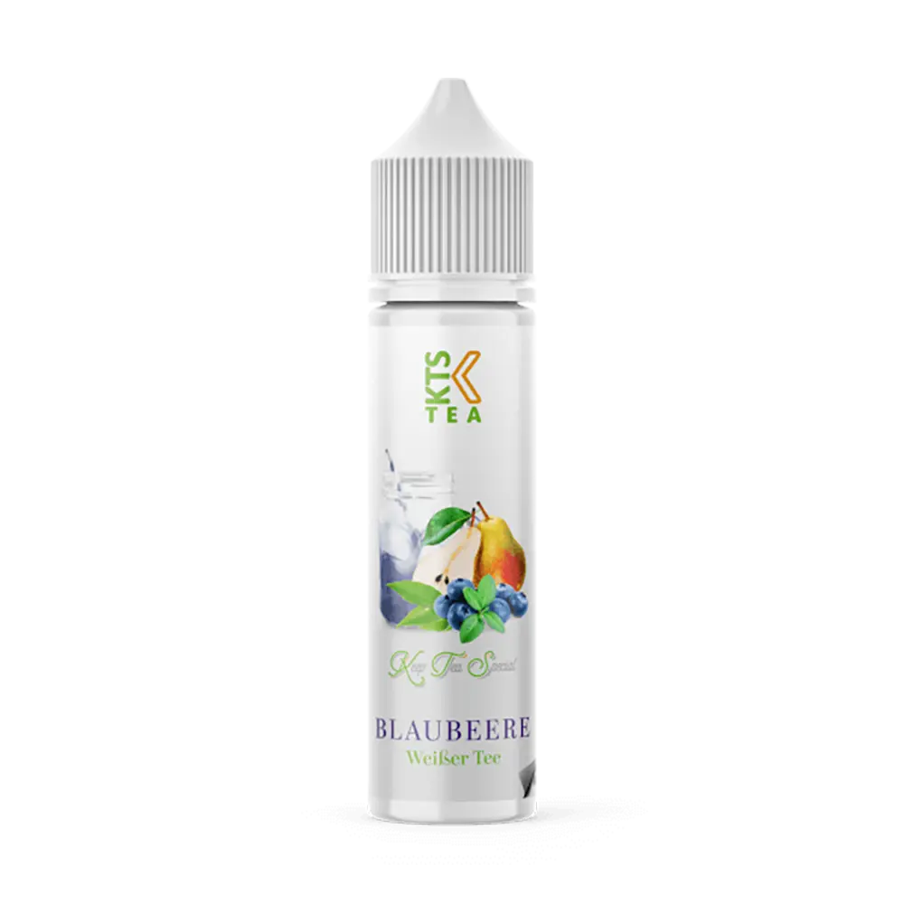 KTS Tea Line Longfill - Blaubeere Weißer Tee - 10ml Aroma  in 60ml Flasche