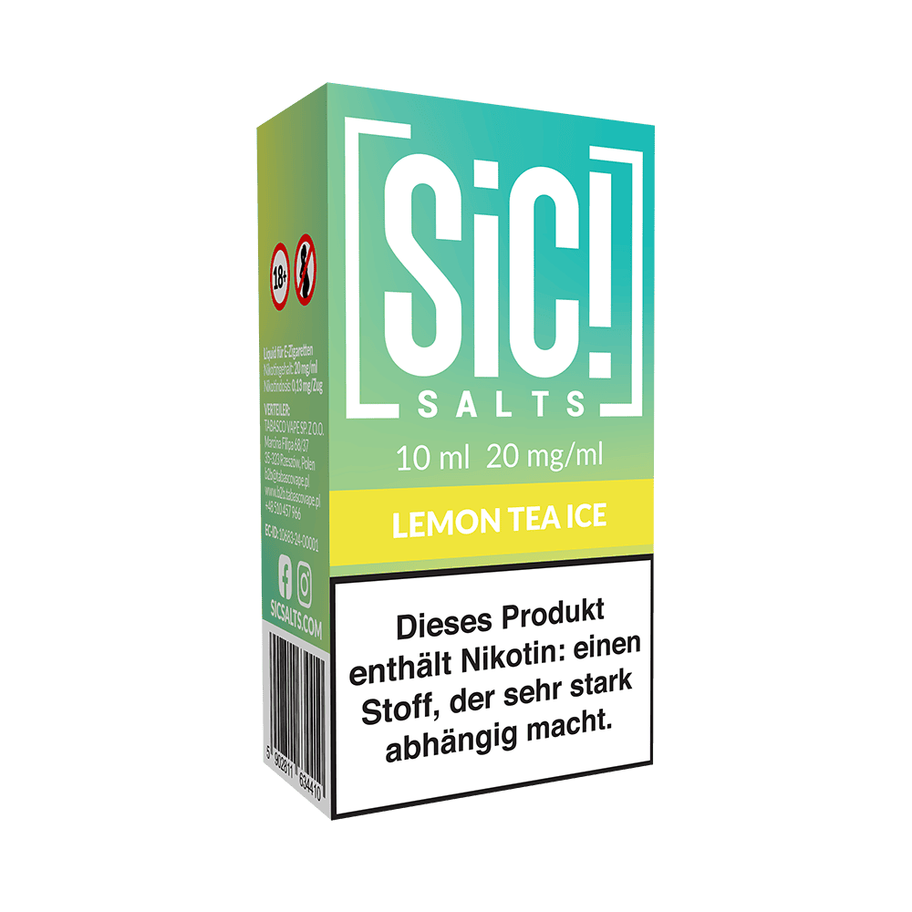 SIC Nikotinsalz - Lemon Tea Ice -10ml Liquid 20mg SIC Nikotinsalz - Lemon Tea Ice -10ml Liquid 20mg