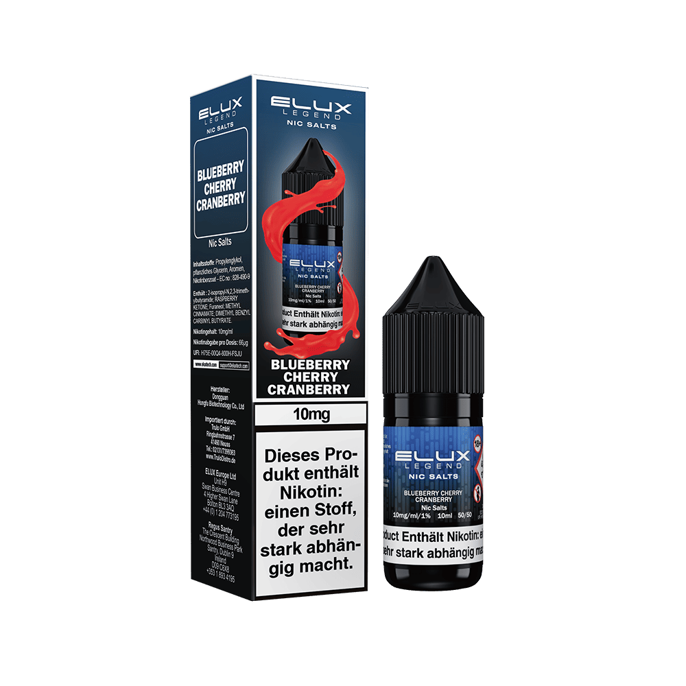 Elux Nikotinsalz - Blueberry Cherry Cranberry - Liquid 10mg 10ml