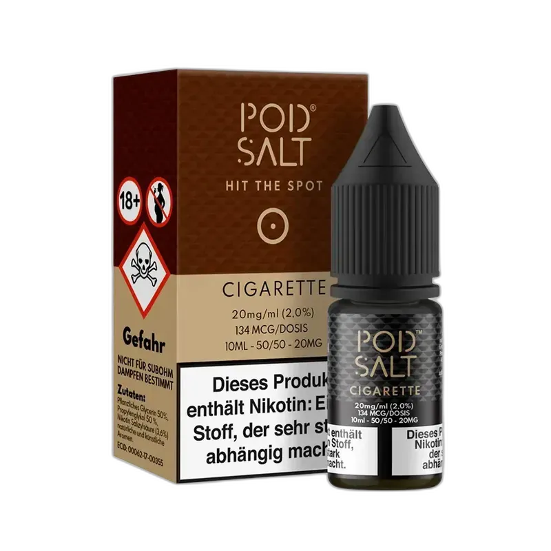 Pod Salt Core Nikotinsalz - Cigarette - 10ml Liquid 20mg Pod Salt Core Nikotinsalz - Cigarette - 10ml Liquid 20mg