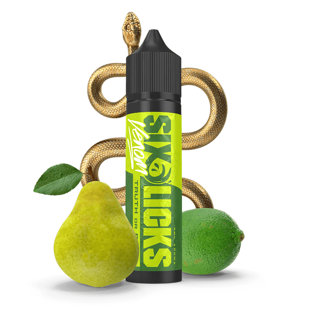 Six Licks Venom Longfill - Truth or Pear - 4ml in 60ml Flasche
