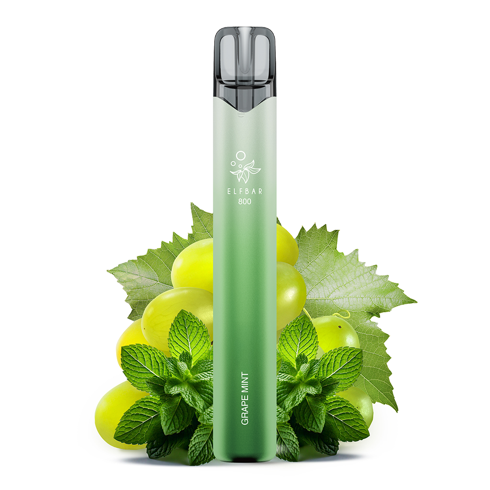 Elfbar 800 Einweg E-Zigarette - Grape Mint - 0mg