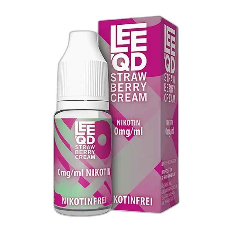 LEEQD Crazy Strawberry Cream 10ml 0mg Liquid