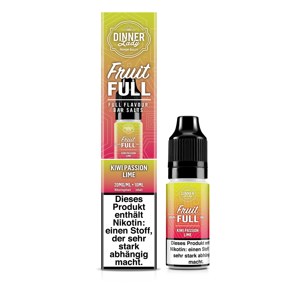Dinner Lady Fruit Full Nikotinsalz - Kiwi Passion Lime - 10ml Liquid 20mg Dinner Lady Fruit Full Nikotinsalz - Kiwi Passion Lime - 10ml Liquid 20mg