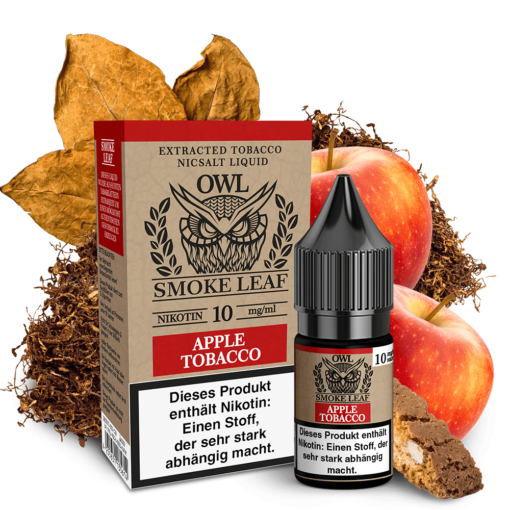 OWL Smoke Leaf Nikotinsalz - Apple Tobacco - 10ml Liquid 10mg