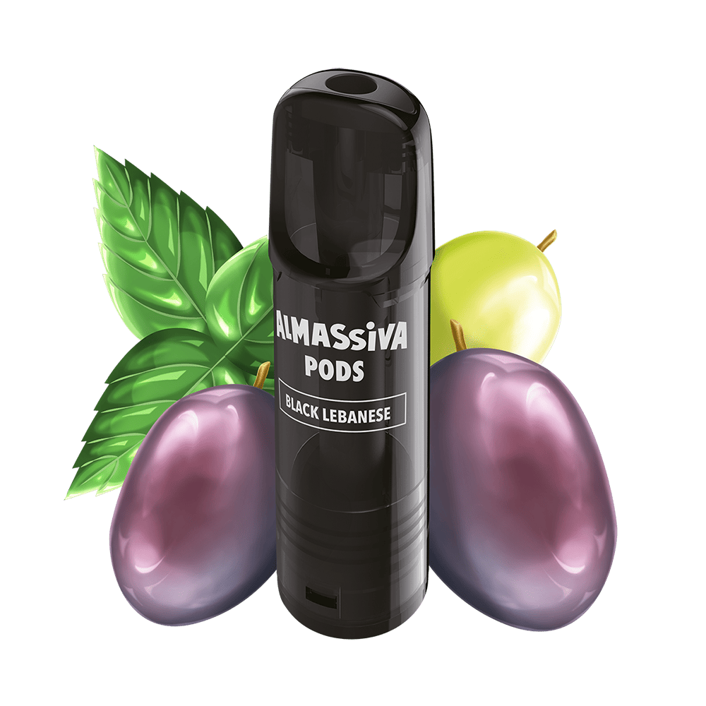 2x Almassiva Einweg Pod - Black Lebanese - 17mg 2ml