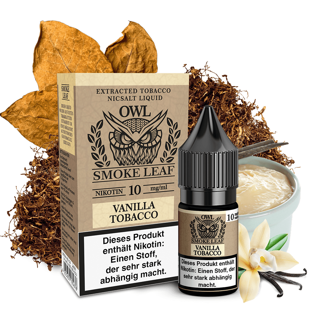 OWL Smoke Leaf Nikotinsalz- Vanilla Tobacco - 10ml Liquid 10mg