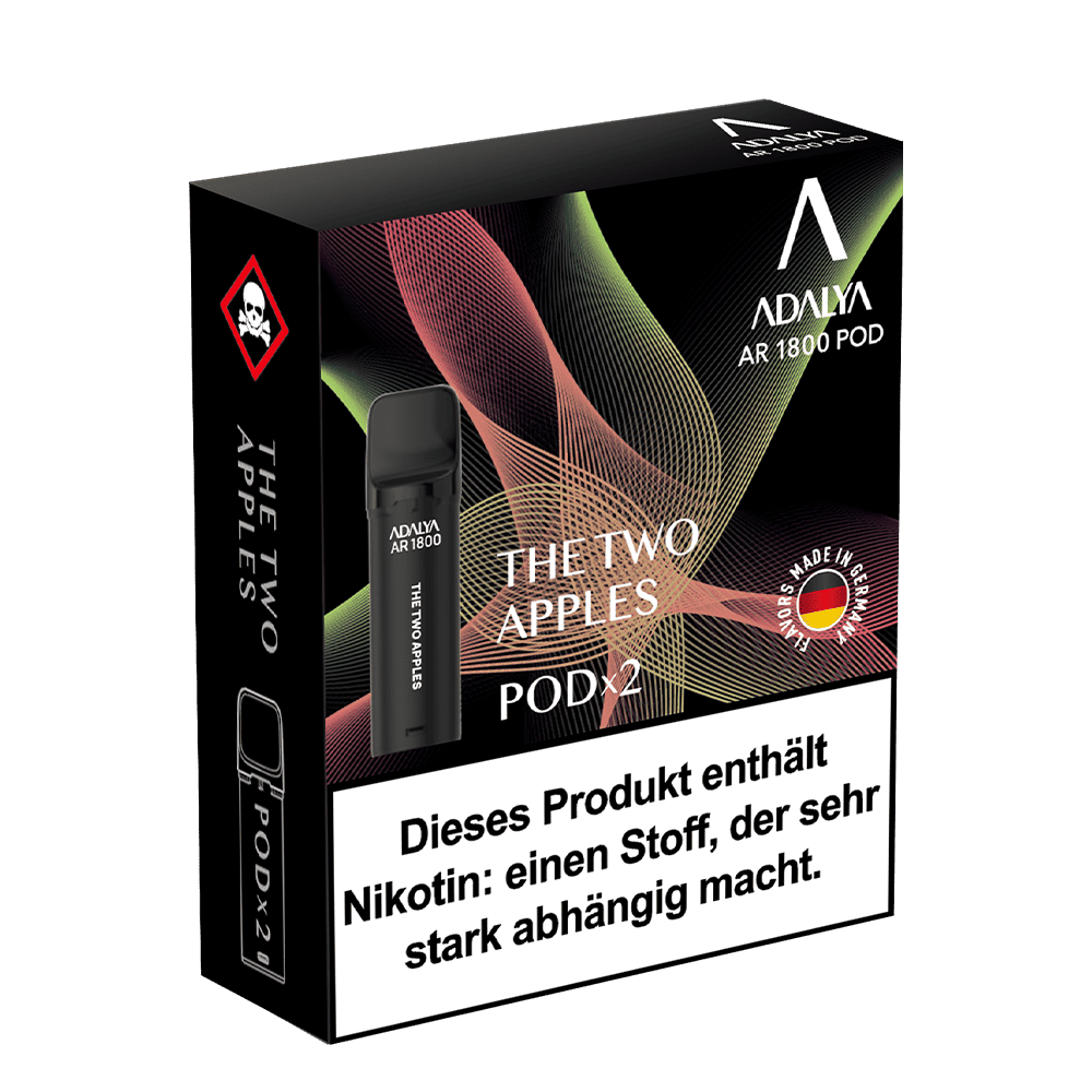 2x Adalya AR1800 - The Two Apples - 20mg Nikotinsalz 2ml
