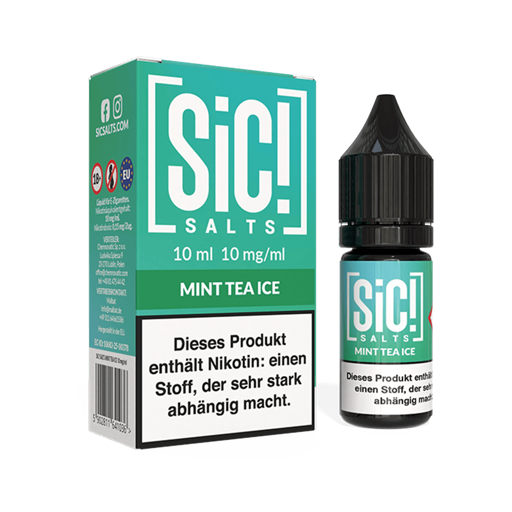SIC Nikotinsalz - Mint Tea Ice -10ml Liquid 10mg
