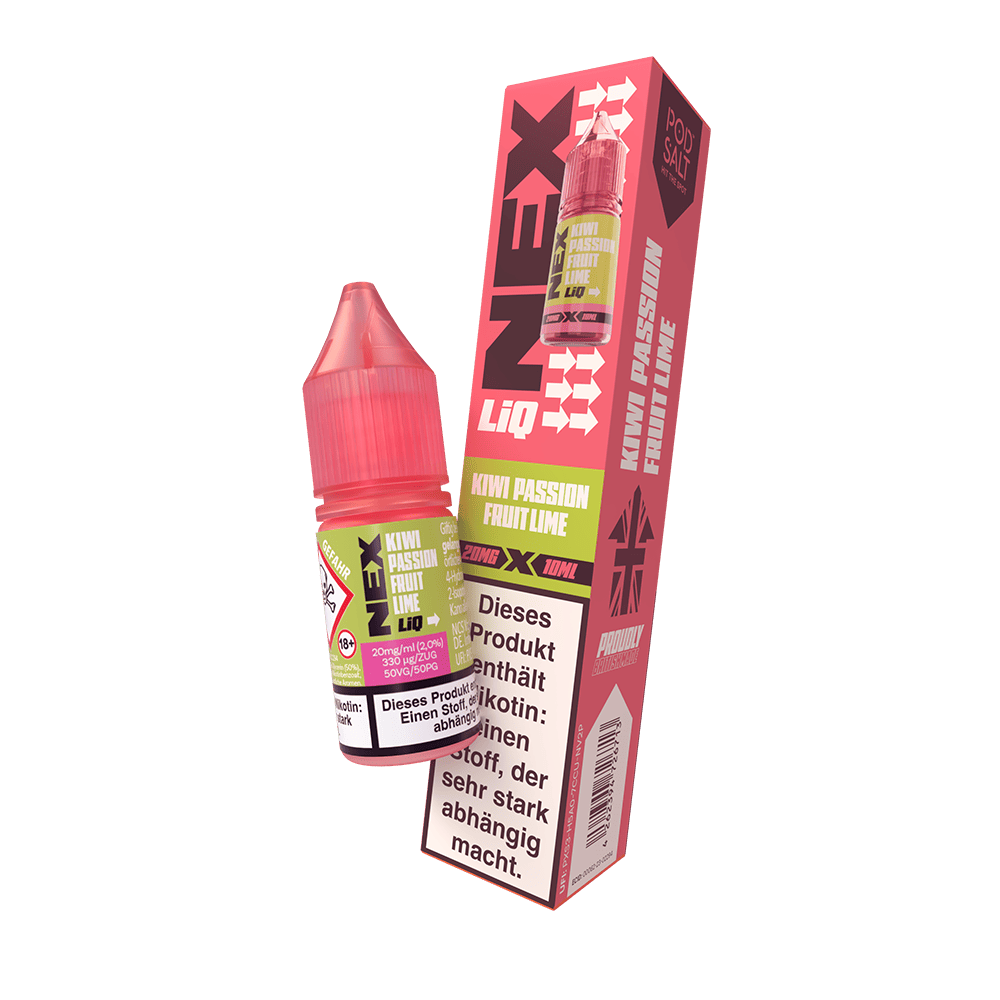 Nex Liq Nikotinsalz - Kiwi Passionfruit Lime - 20mg Liquid 10ml Nex Liq Nikotinsalz - Kiwi Passionfruit Lime - 20mg Liquid 10ml