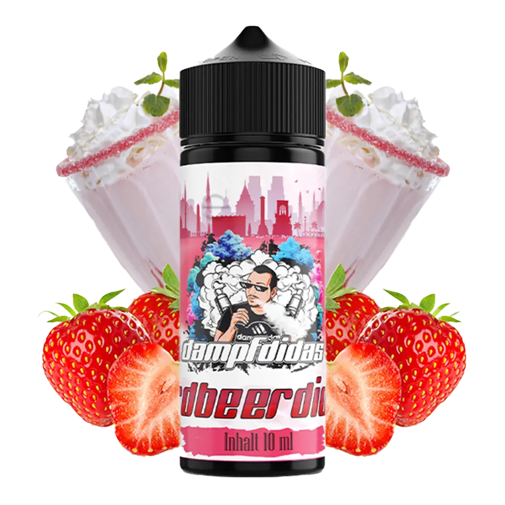 Dampfdidas Longfill - Erdbeerdidas - 10ml Aroma in 120ml Flasche