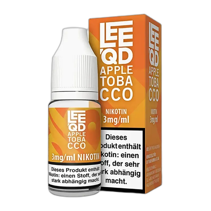 LEEQD Tabak Apple Tobacco 10ml 3mg Liquid LEEQD Tabak Apple Tobacco 10ml 3mg Liquid