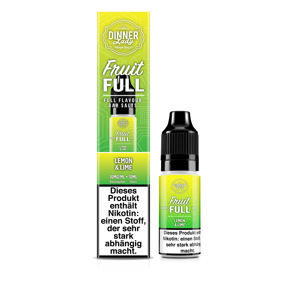 Dinner Lady Fruit Full Nikotinsalz - Lemon & Lime - 10ml Liquid 10mg