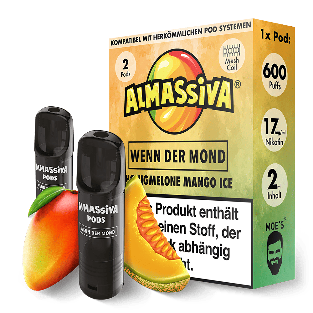 2x Almassiva Einweg Pod - Wenn der Mond - 17mg 2ml