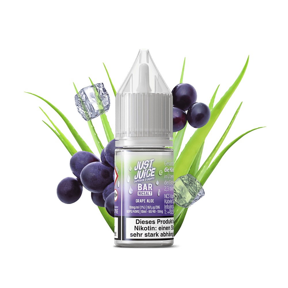 Just Juice Nikotinsalz - Grape Aloe - 10ml Liquid 10mg