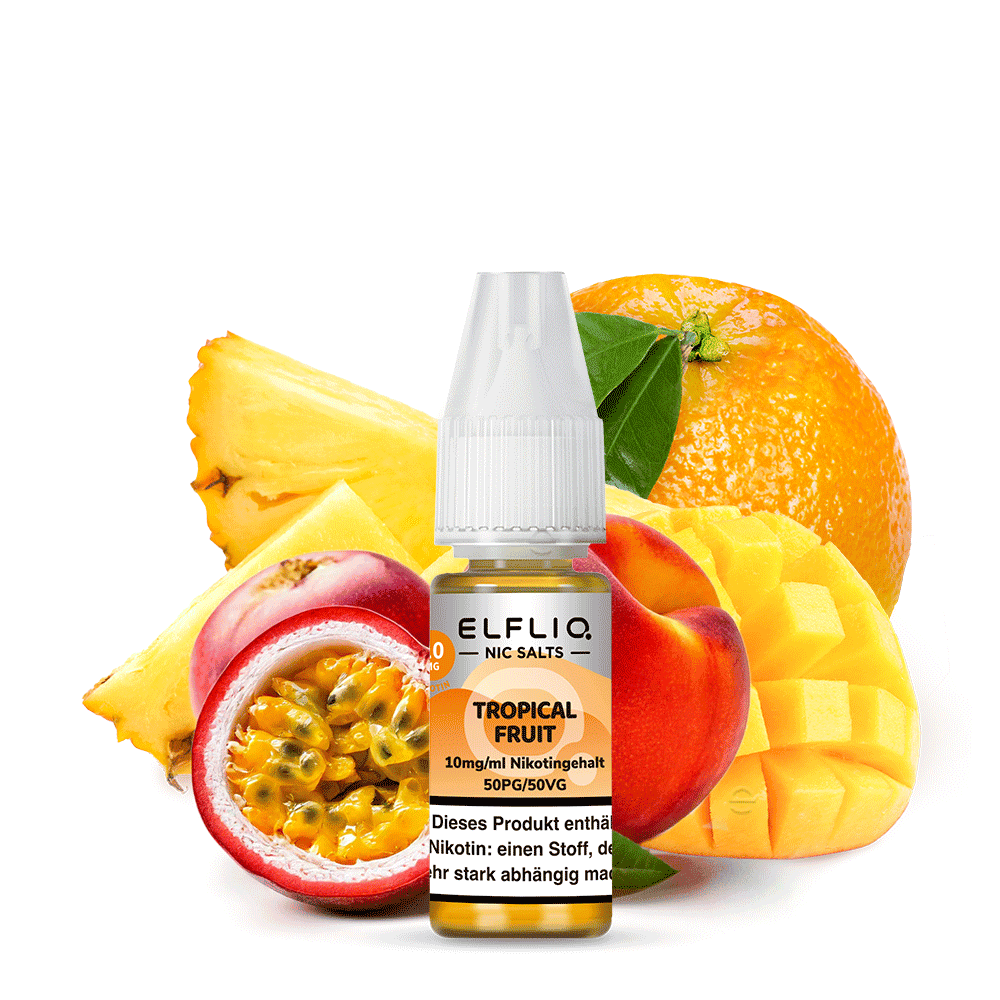 Elfliq by Elfbar Nikotinsalz - Tropical Fruit - Liquid 10mg 10ml