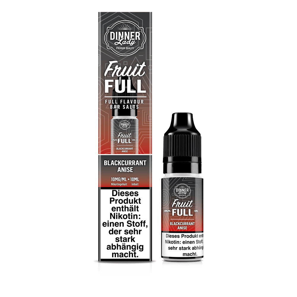 Dinner Lady Fruit Full Nikotinsalz - Blackcurrant Anise - 10ml Liquid 10mg