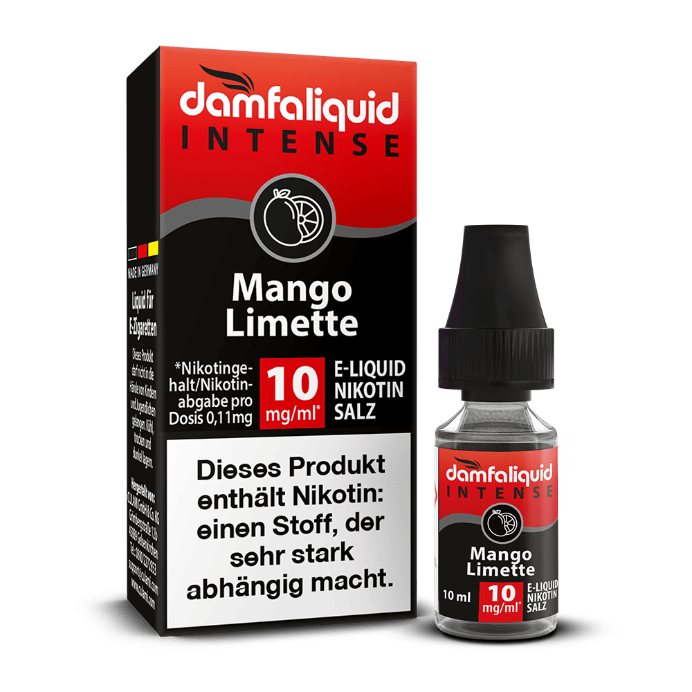 damfaliquid Nikotinsalz - Mango Limette 10mg 10ml INTENSE