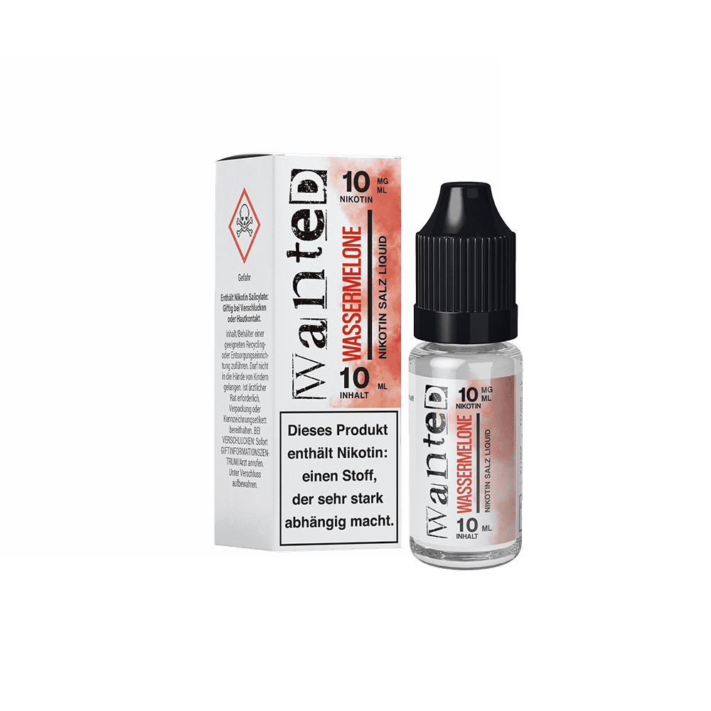 Wanted Nikotinsalz - Wassermelone - Overdosed 10ml Liquid 10mg