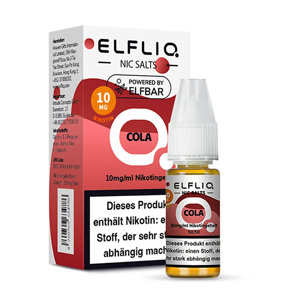 Elfliq by Elfbar Nikotinsalz - Cola - Liquid 10mg 10ml