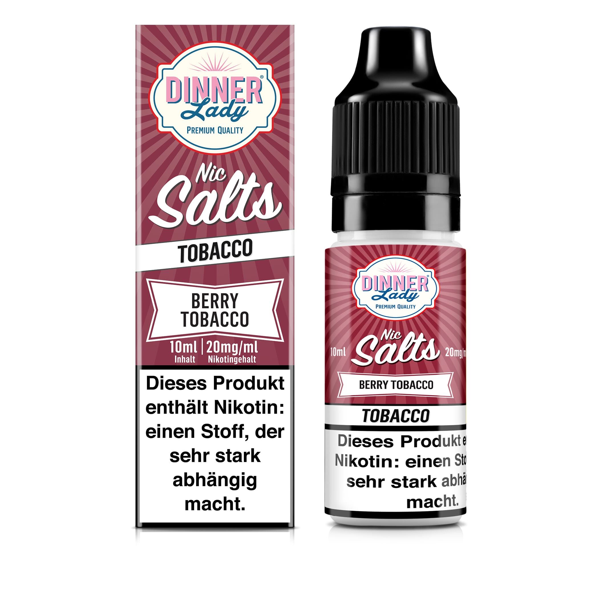 Dinner Lady Nikotinsalz - Berry Tobacco - 50/50 10ml Liquid 20mg