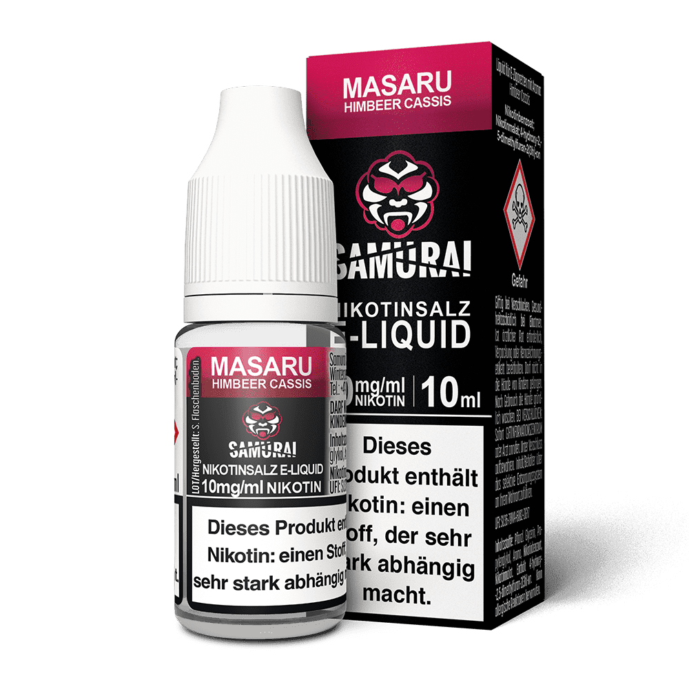 Samurai Nikotinsalz - Masaru Himbeer Cassis - Liquid 10mg 10ml