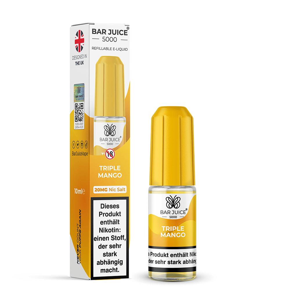 Bar Juice 5000 Nikotinsalz - Triple Mango - Liquid 20mg 10ml