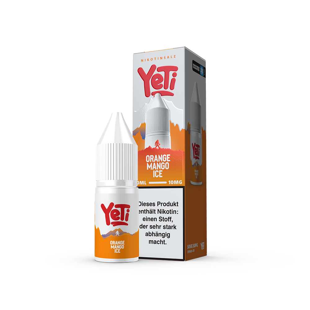 Yeti Summit Nikotinsalz - Orange Mango Ice - Overdosed 10ml Liquid 10mg