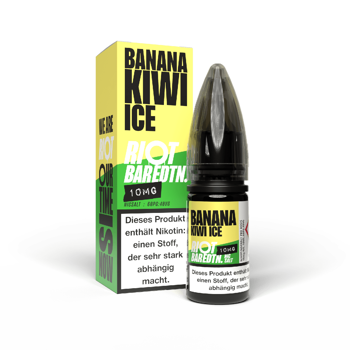 Riot Squad Nikotinsalz - Banana Kiwi Ice - Liquid 10mg 10ml