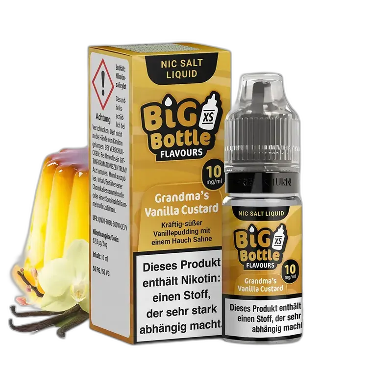 Big Bottle Flavours - Grandmas Vanilla Custcard - 10ml 10mg Nikotinsalz