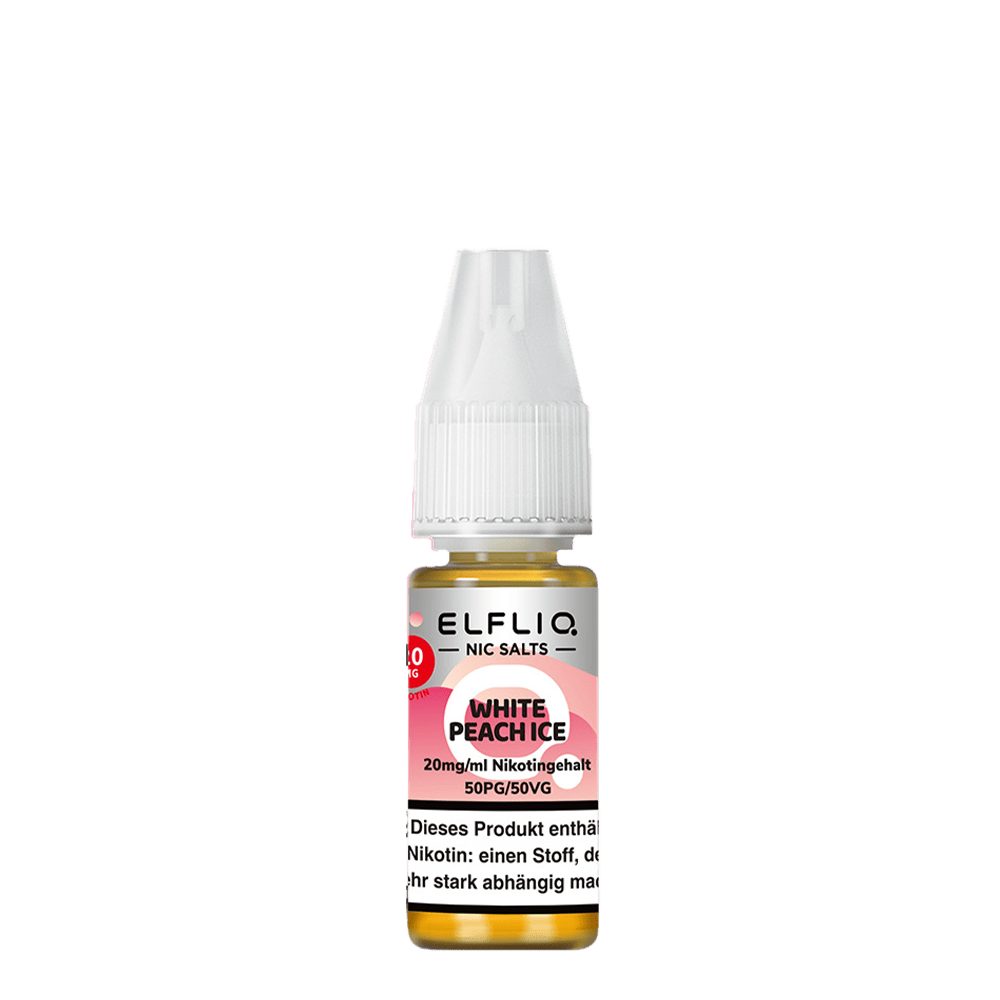 Elfliq by Elfbar Nikotinsalz - White Peach Ice - Liquid 20mg 10ml