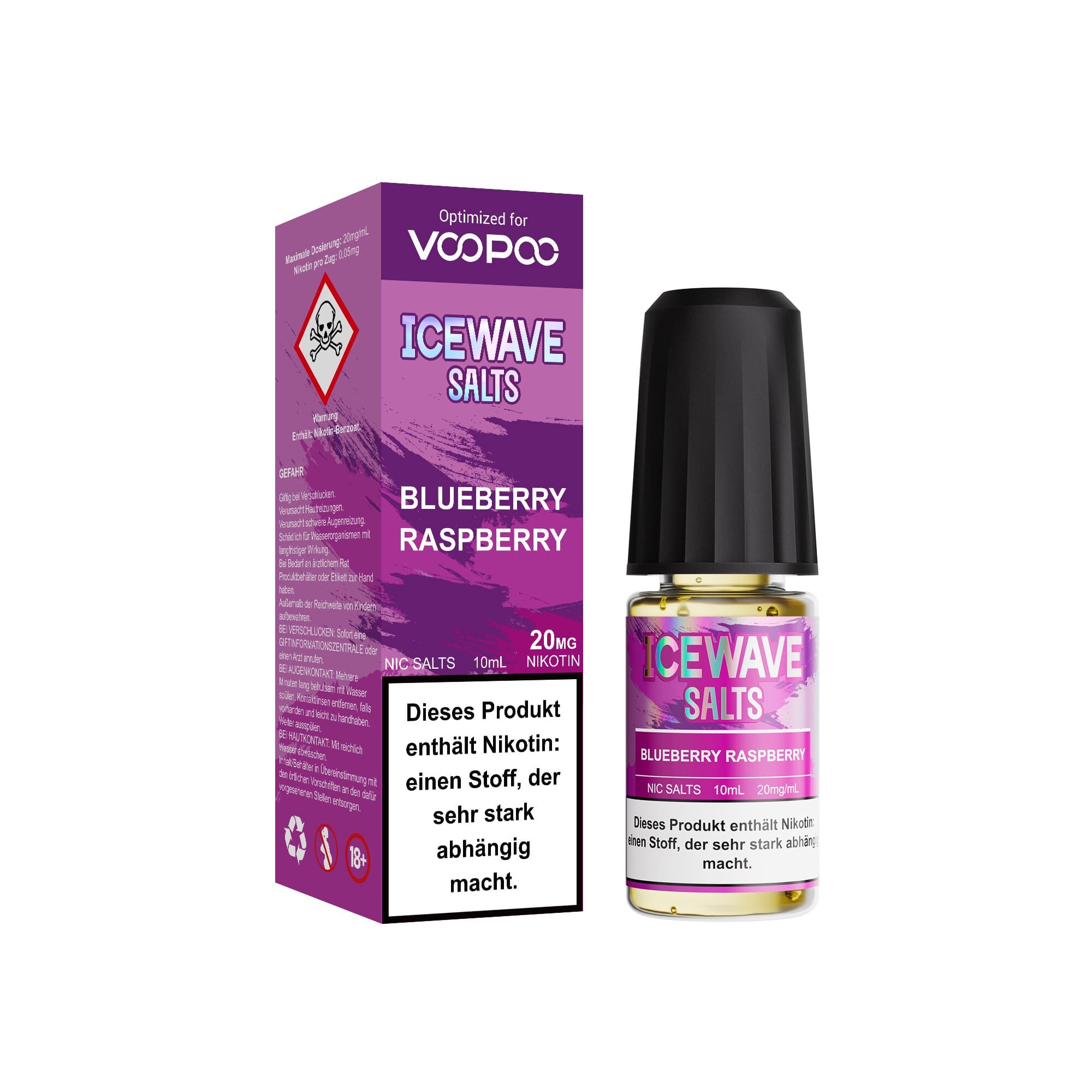 Icewave Nikotinsalz - Blueberry Raspberry - 10ml Liquid 20mg