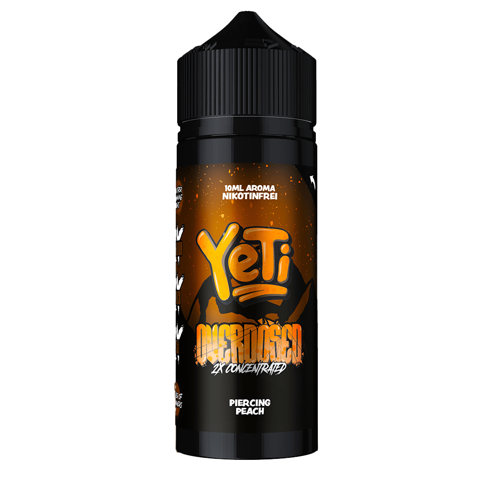 Yeti Longfill - Piercing Peach - Overdosed 10ml Aroma in 120ml Flasche