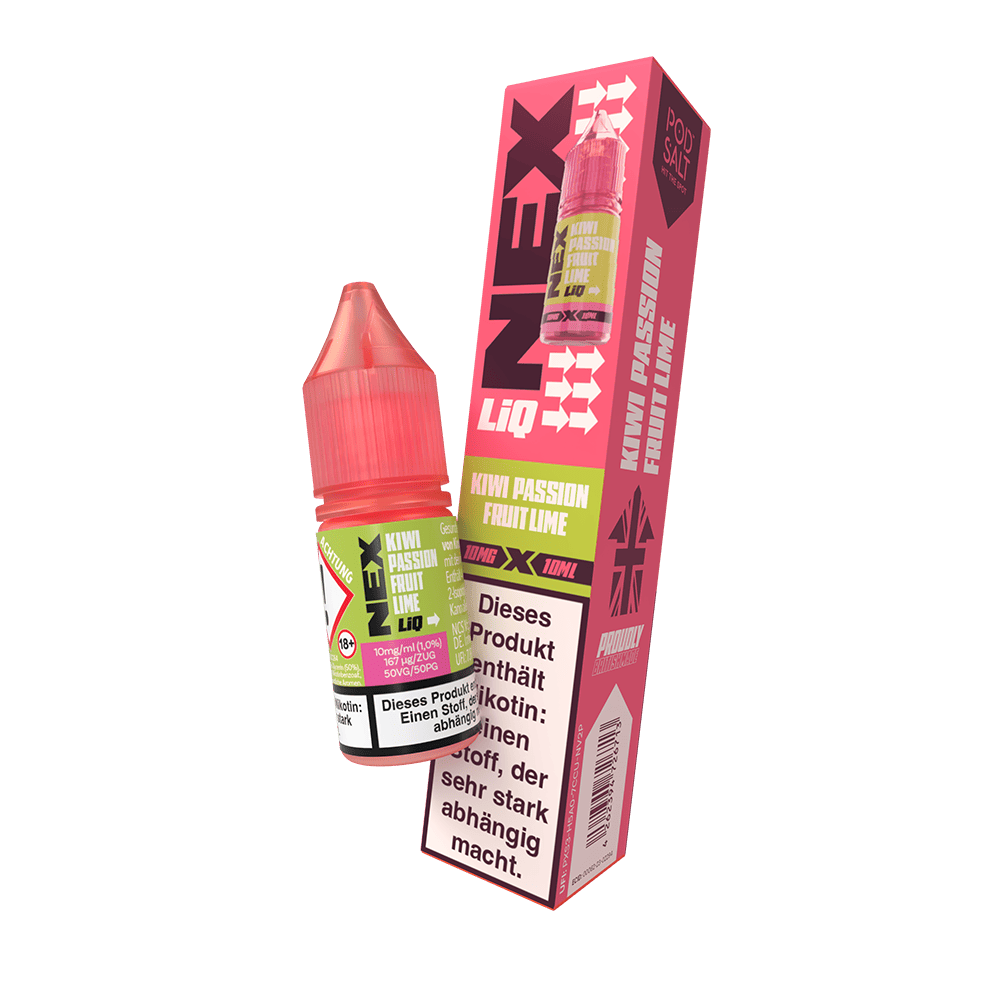 Nex Liq Nikotinsalz - Kiwi Passionfruit Lime - 10mg Liquid 10ml