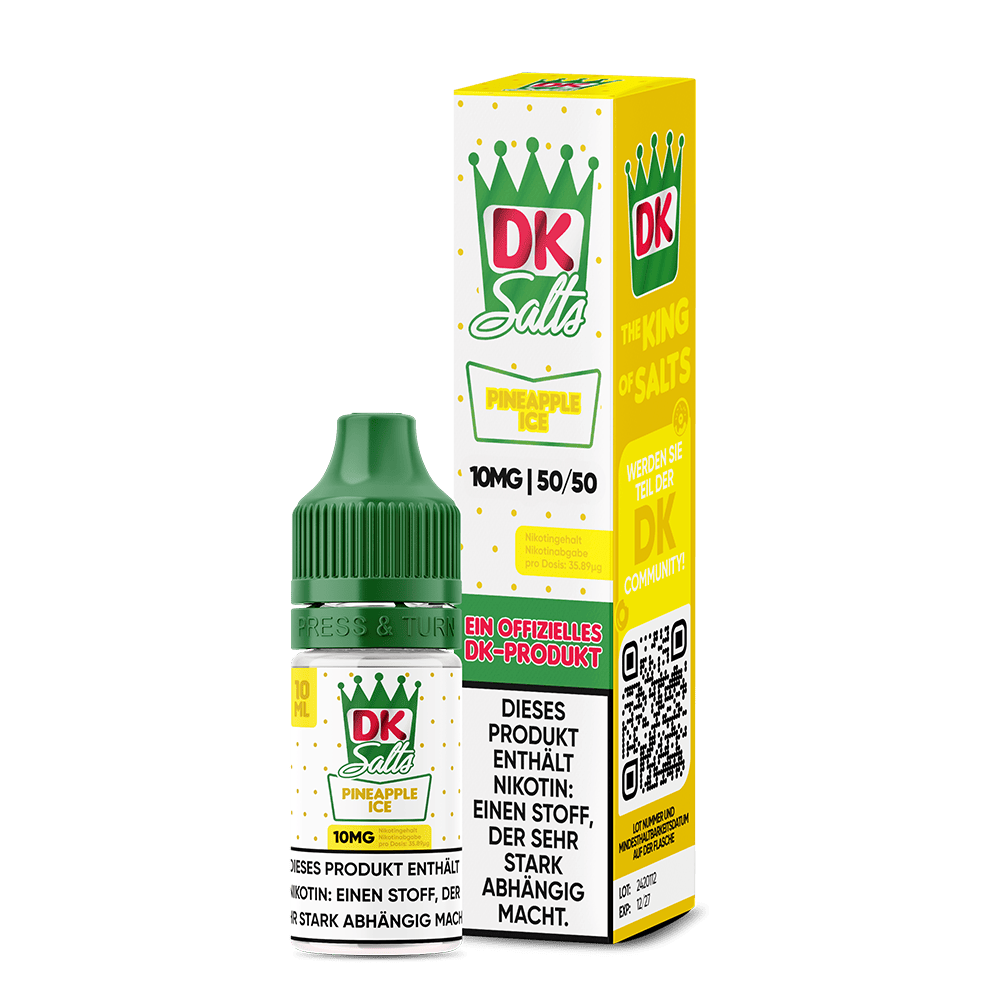 DK Salts Nikotinsalz - Pineapple Ice - Liquid 10mg 10ml