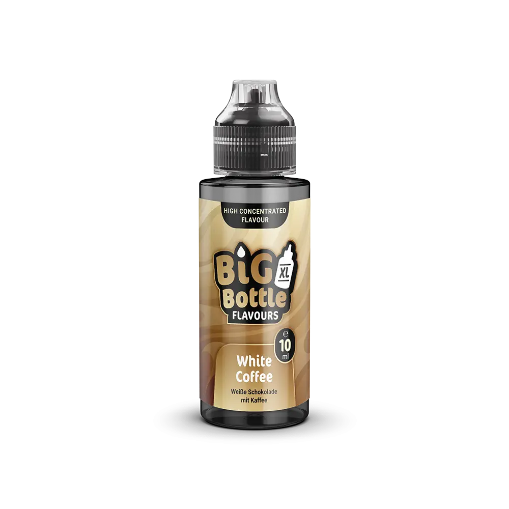 Big Bottle Flavours Longfill - White Coffee - 10ml Aroma in 120ml Flasche